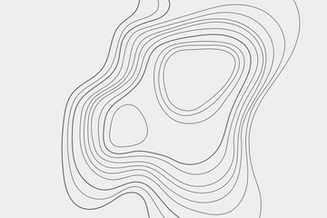 Topography vector illustration. Map on the ground. High lines