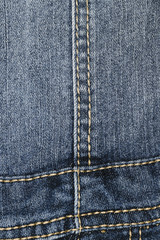 Fototapeta premium Details on vintage jeans close-up