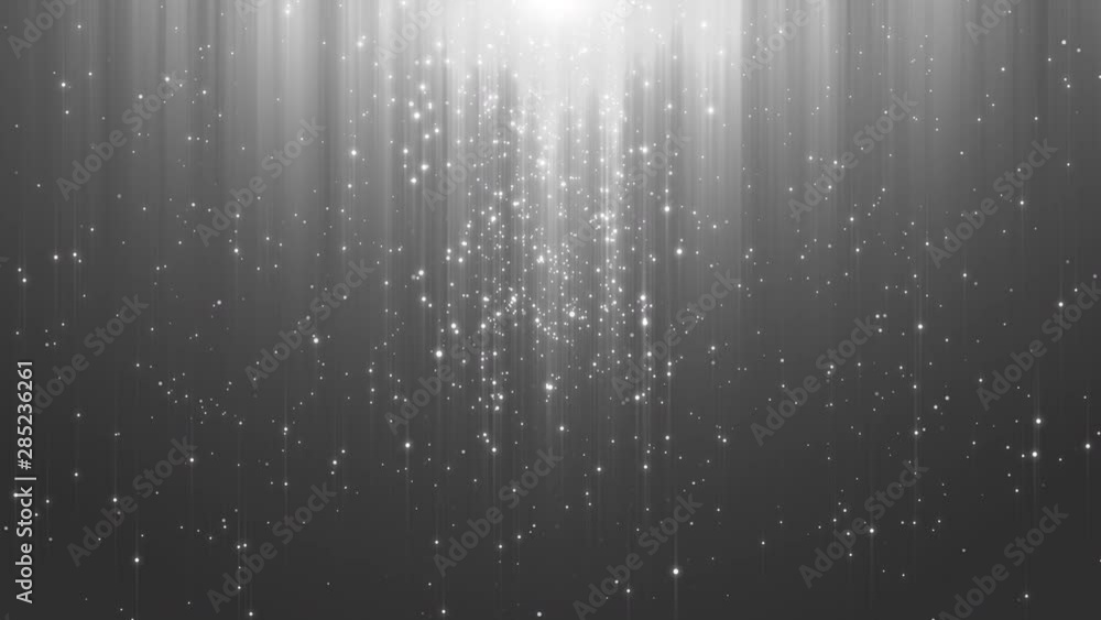 Poster abstract particle award with glitter effect on dark background