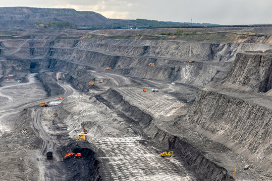 Large quarry for mining.