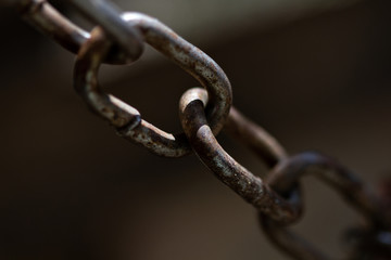 close up of chain