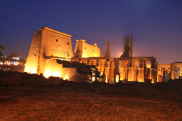 Naklejka premium Luxor Temple at Night, Egypt