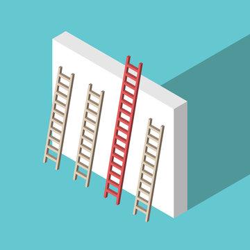 Isometric Unique Ladder, Wall