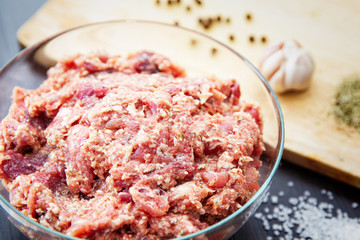 Making homemade sausage