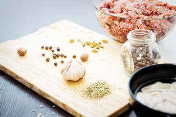 Making homemade sausage