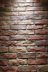 Brick style tile wall spotlight