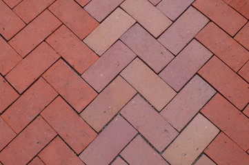 Fototapeta premium Brick style tile Sidewalk footpath