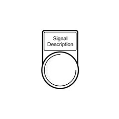 Button "Signal Description" [schwarz-weiß]