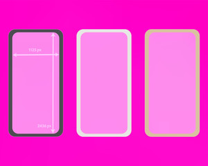 Mesh, pink colored phone backgrounds kit.