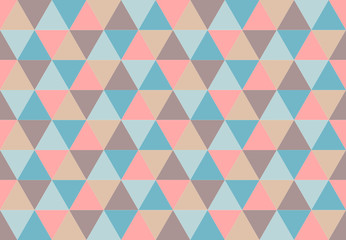 Multicolor triangular seamless pattern.Low poly geometric background. Different colors design. Print design for textile, posters, flyers, T-shirts, wallpapers. Mosaic template made of triangles.Vector