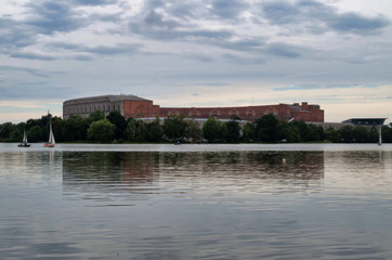 Fototapeta premium View of Congress Hall in Nuremberg, Germany