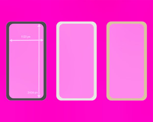 Mesh, pink colored phone backgrounds kit.