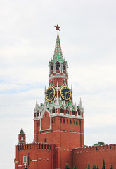 Fototapeta premium Kremlin tower on Moscow's Red Square in Russia 