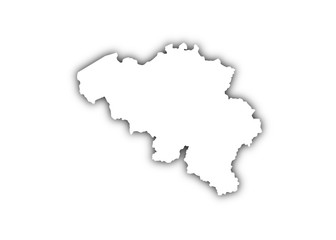 map of belgium