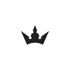 Crown logo design vector template