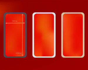 Mesh, red colored phone backgrounds kit.