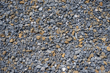 Bluestone and gold Gravel background texture.