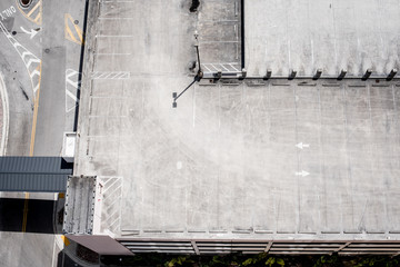 parking garage aerial view