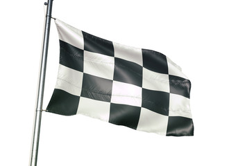 Peruwelz of Belgium flag waving isolated on white background