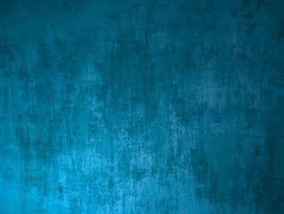 Fototapeta premium Niebieski mur betonowy jako grunge tekstury tła