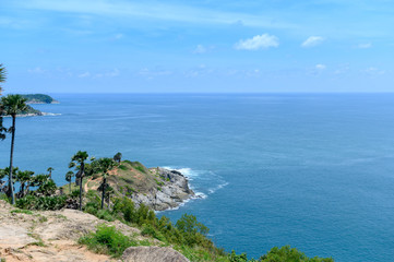 Fototapeta premium Leam Promthep the sunset view point of Phuket Thailand