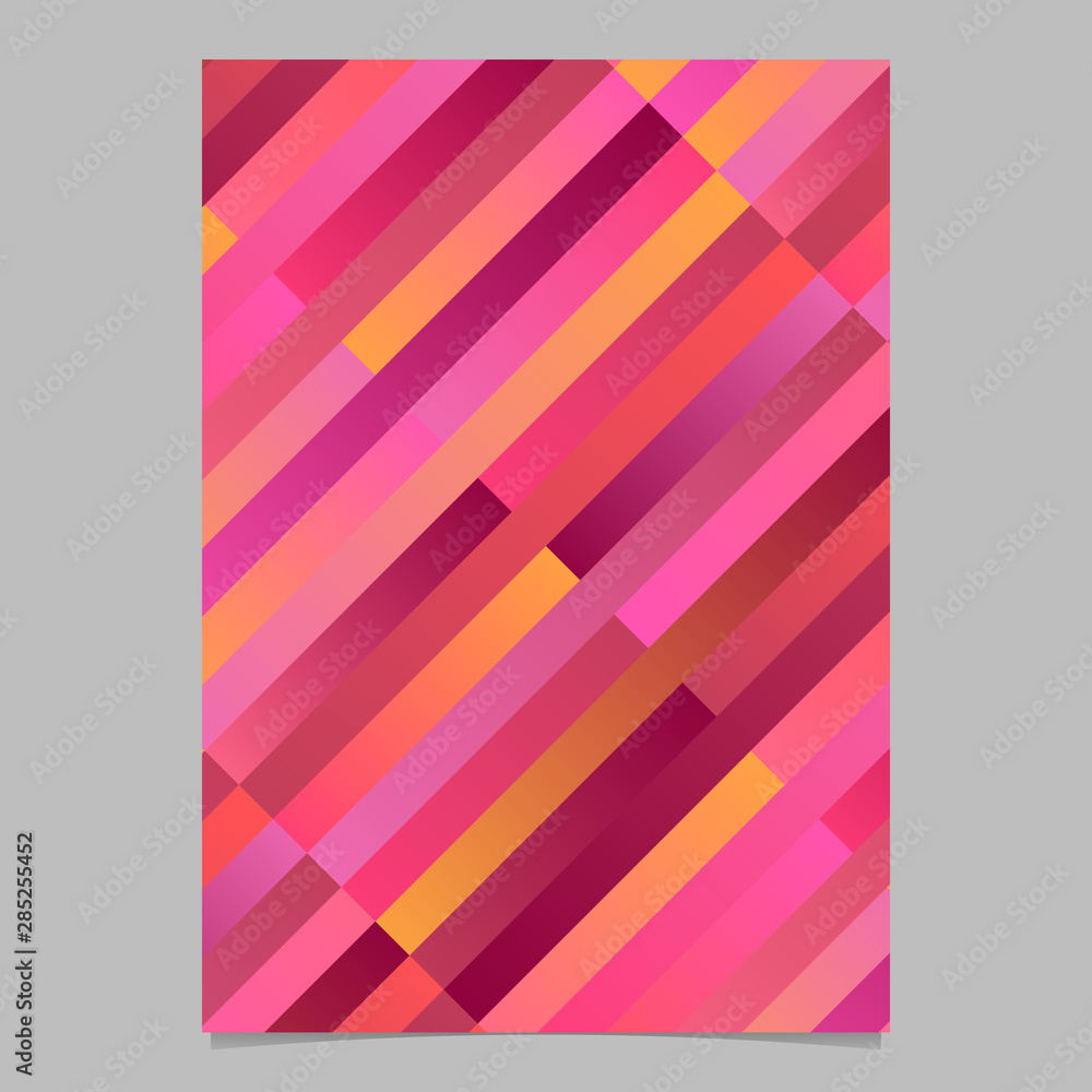 Poster trendy geometrical modern gradient diagonal rectangle flyer template design - abstract vector brochu