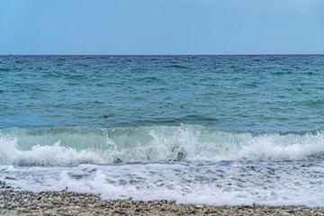 Rodia Beach in Messina - View of the Aeolian islands in Messina