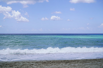 Rodia Beach in Messina - View of the Aeolian islands in Messina