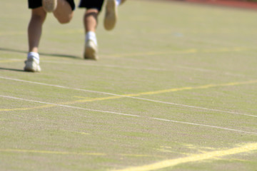 Fototapeta premium 小学校の運動会 (徒競走)