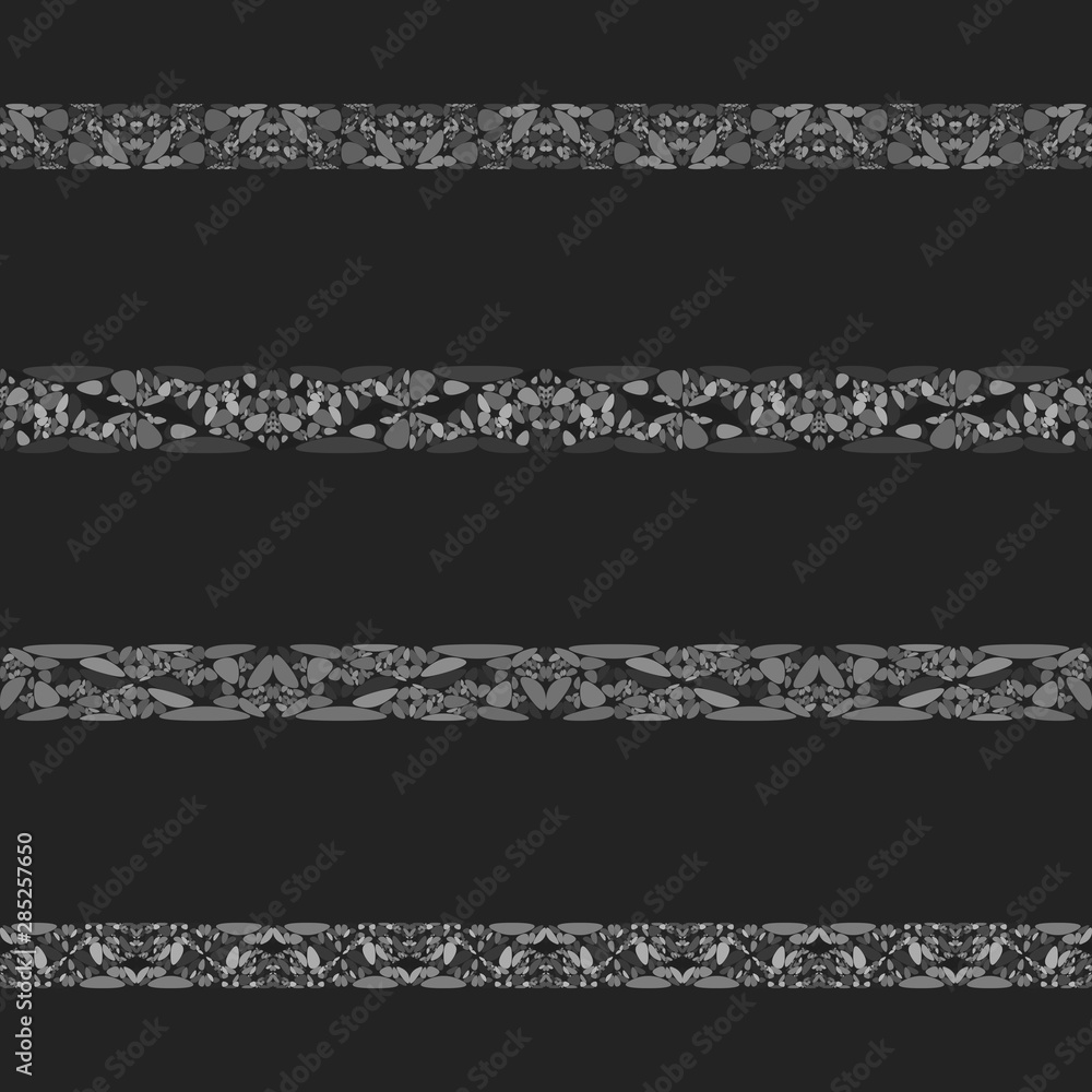 Poster gravel stone mosaic text separator set - vector design elements