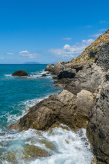 Tono beach in Milazzo - View of the Aeolian islands in Messina