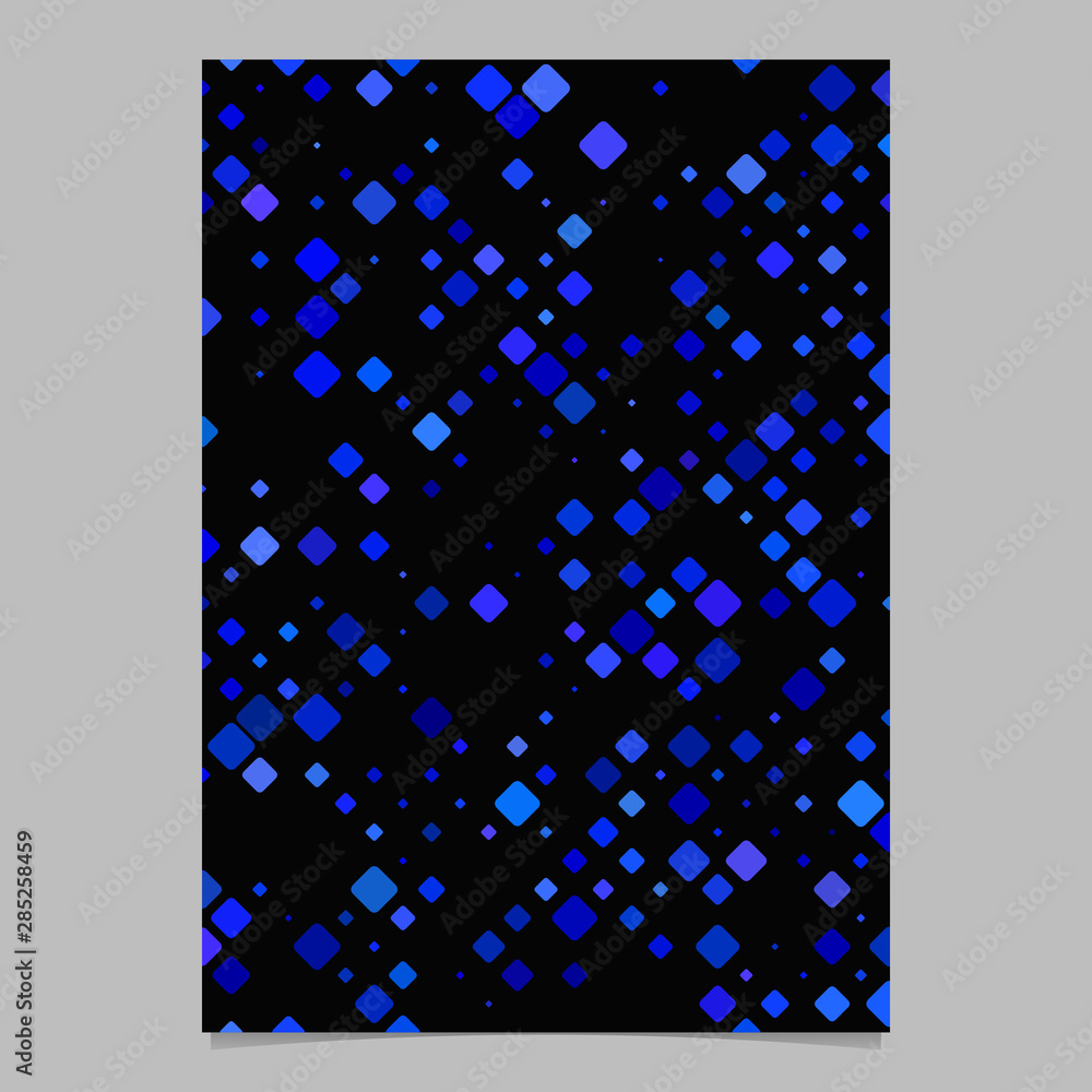 Poster abstract diagonal rounded square pattern background brochure template - vector illustration