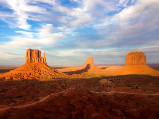 USA Monument Valley during Sunset