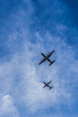 Two airplanes