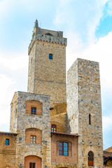 San Gimignano is a small medieval town near Siena, Tuscany, Italy