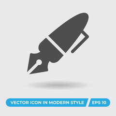 Pen vector icon, simple sign for web site and mobile app.