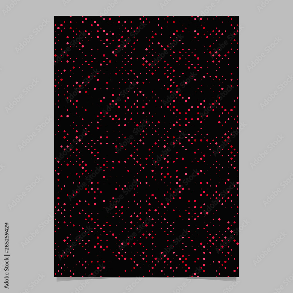 Poster Abstract seamless circle pattern page background template - vector graphic