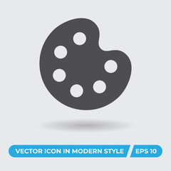Paint palette vector icon, simple sign for web site and mobile app.