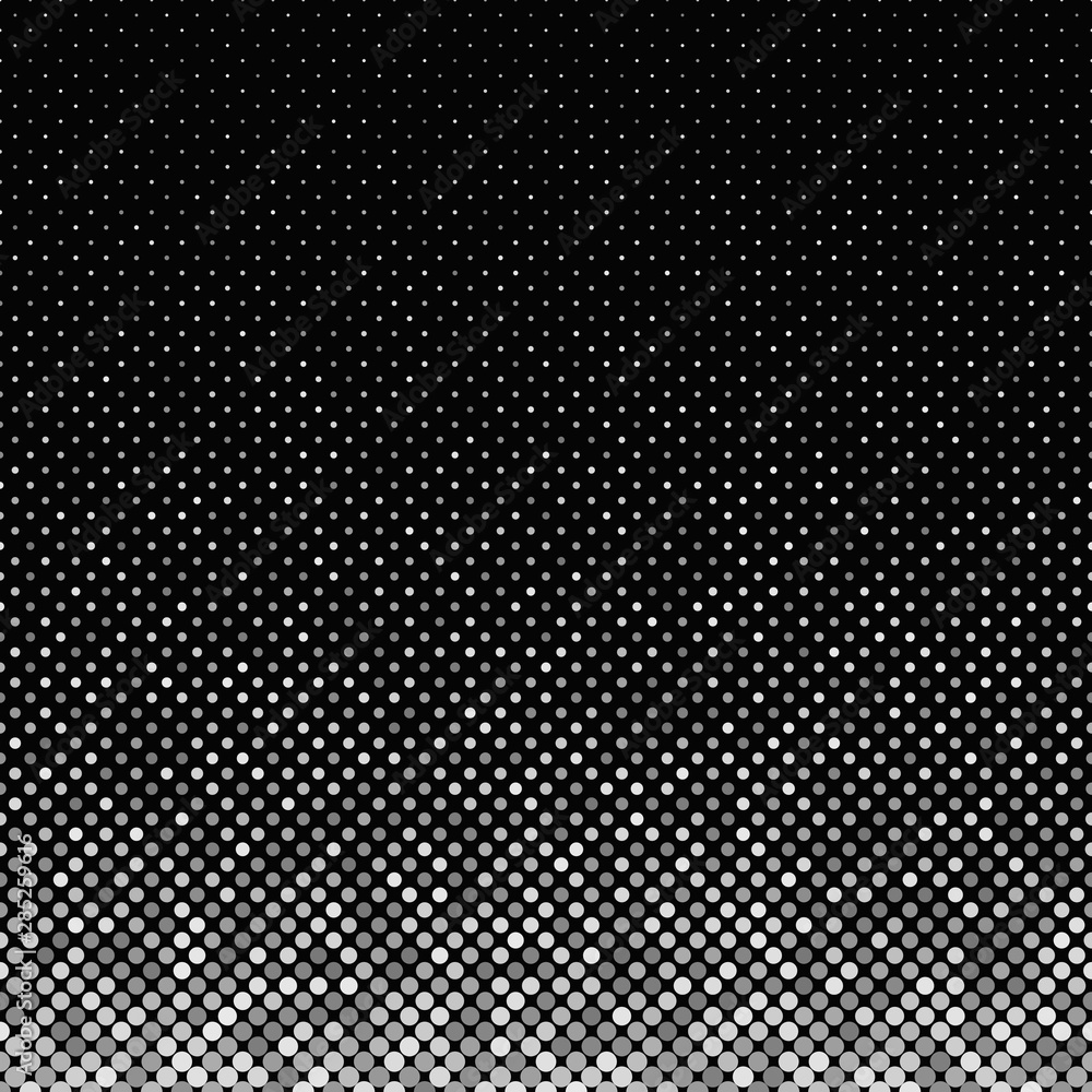 Aufkleber grey geometrical dot pattern background - design from small dots