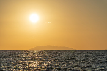 Rodia Beach in Messina - View of the Aeolian islands in Messina