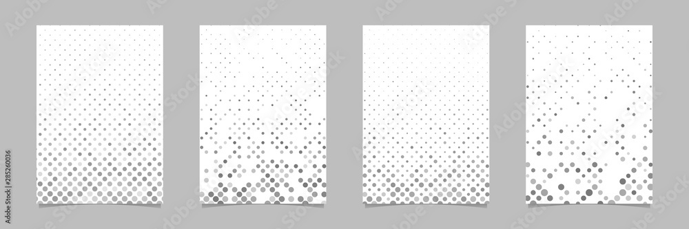 Aufkleber abstract geometrical circle pattern brochure background template set - vector designs