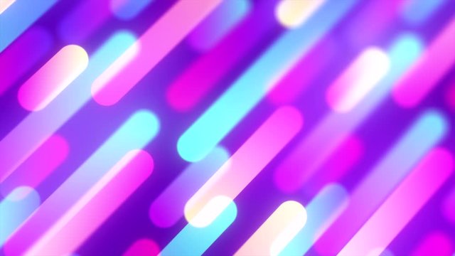 Trendy animated seamless pattern background with depth of field camera effects. Multicolored texture loop motion design animation. 4k resolution