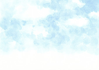 水彩　青空