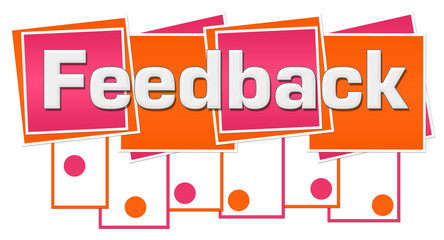Feedback Orange Pink Squares Stripes Dots Bottom 