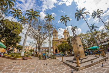 Fototapeta na wymiar Socorro's square, Santander, Colombia
