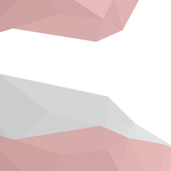 Color polygonal pink and grey background