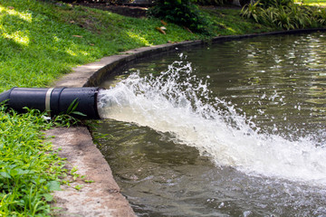 The drain pipe is working.