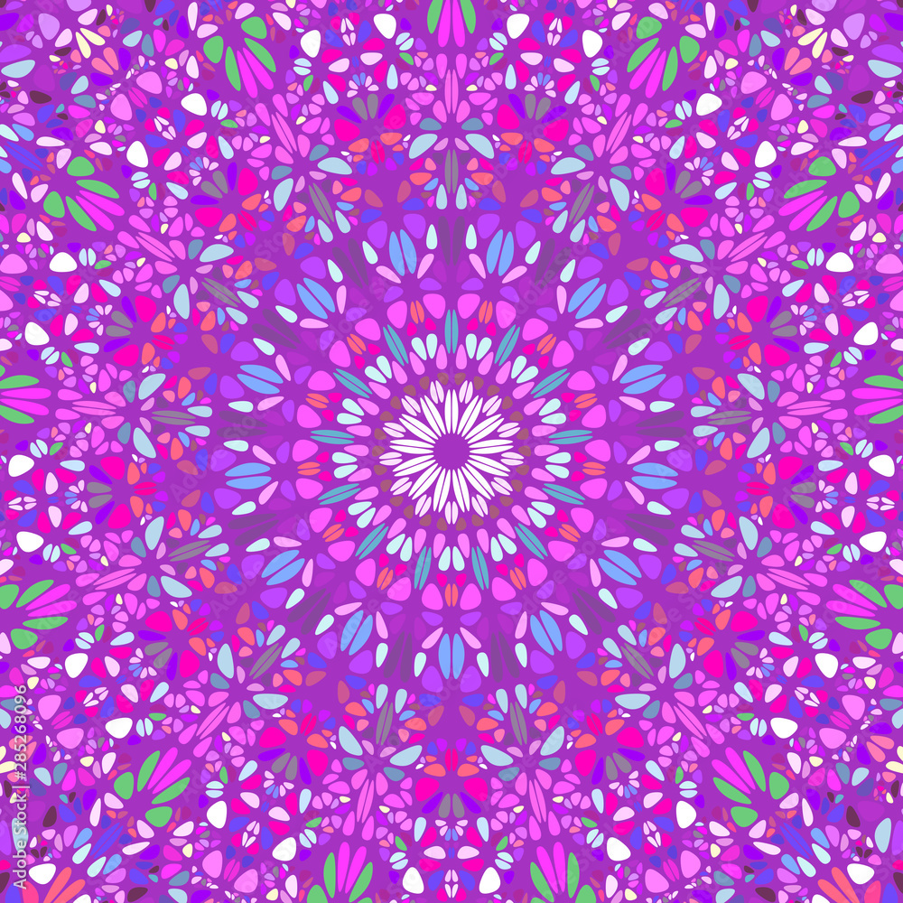 Poster psychedelic abstract geometrical oriental gemstone ornament pattern background - hypnotic colorful c