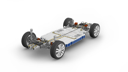 Chassis eines E-Mobils