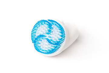 Massage brush for epilator isolated on white background.